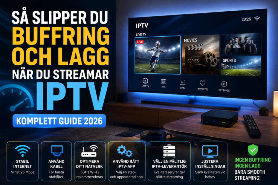 Stoppa buffring IPTV